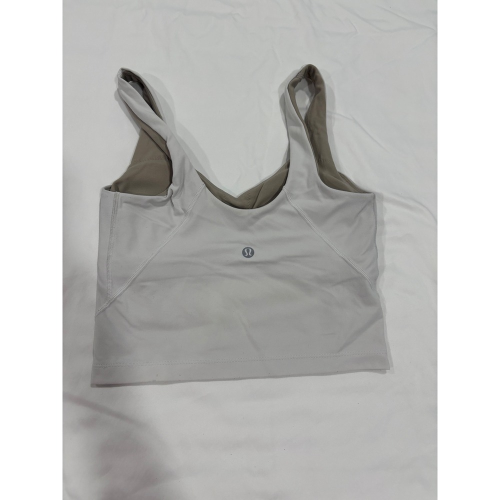 Lululemon Align Tank White Size 2 Crop Top Nulu Yoga Pilates